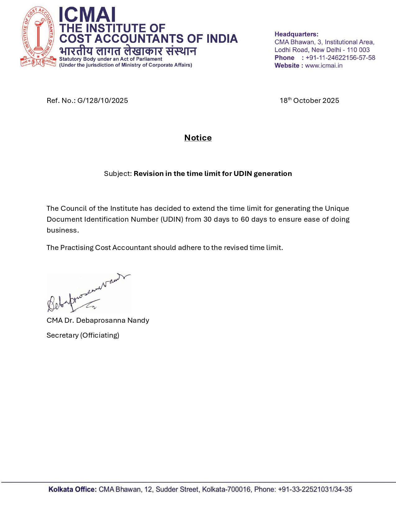 Revision in timeline